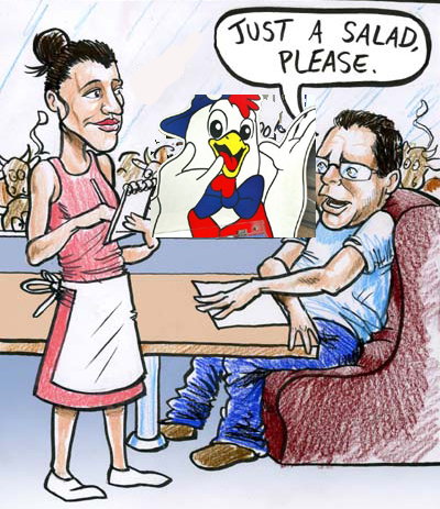 KFC serves raw chicken